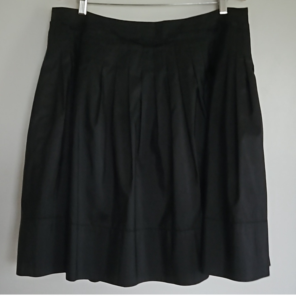 Talbots 100% Silk Black Skirt Size 14